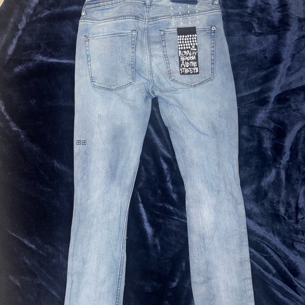 Ksubi Light Blue Slim Straight Jeans
